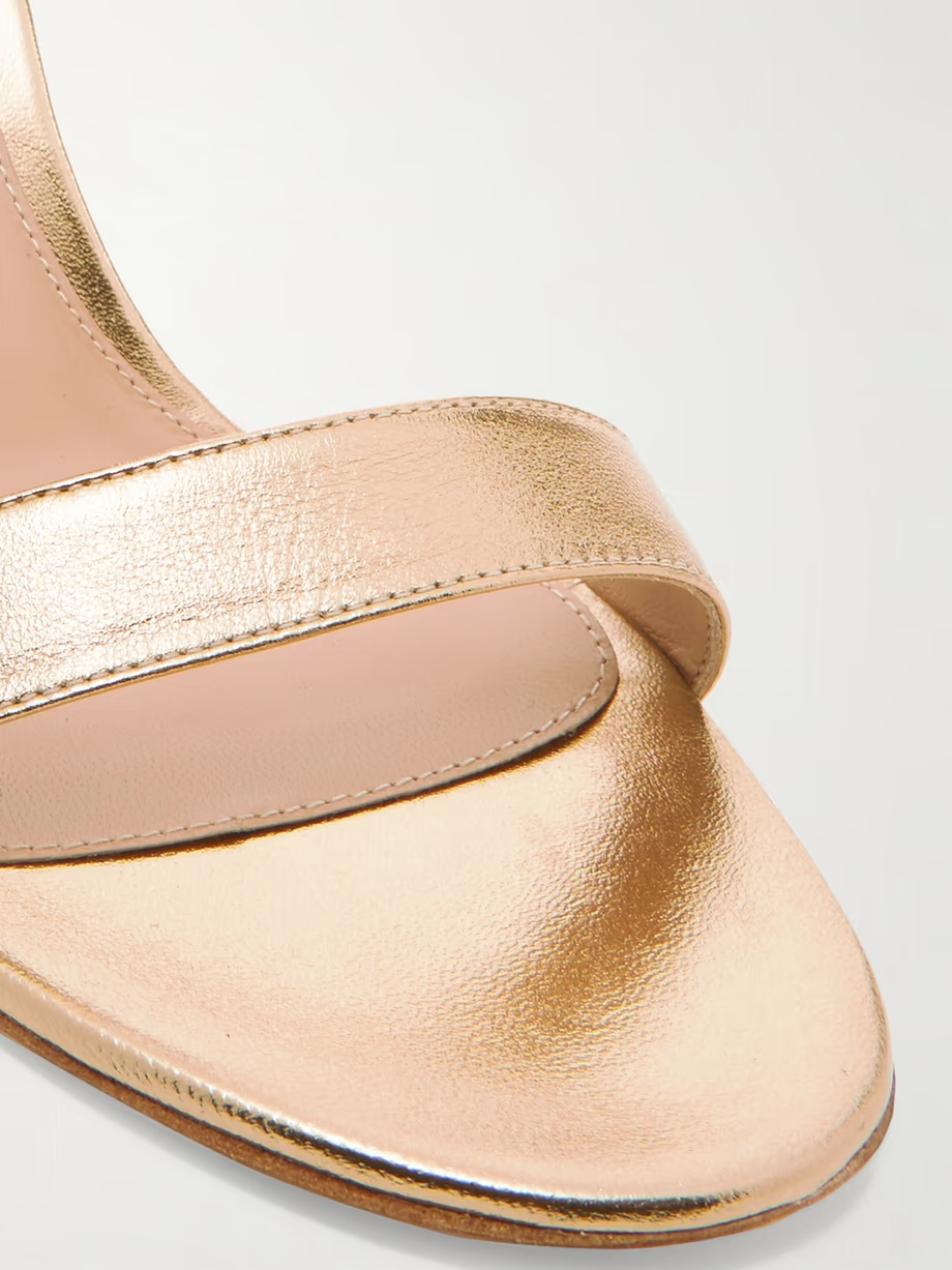 Portofino 70 metallic leather sandals Portofino 70 metallic leather sandals