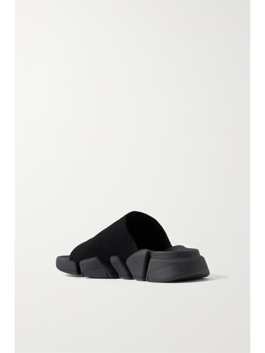 Speed 2.0 logo-print stretch-knit slides Speed 2.0 logo-print stretch-knit slides