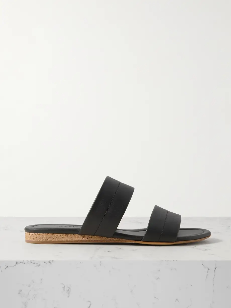 Lora leather slides Lora leather slides