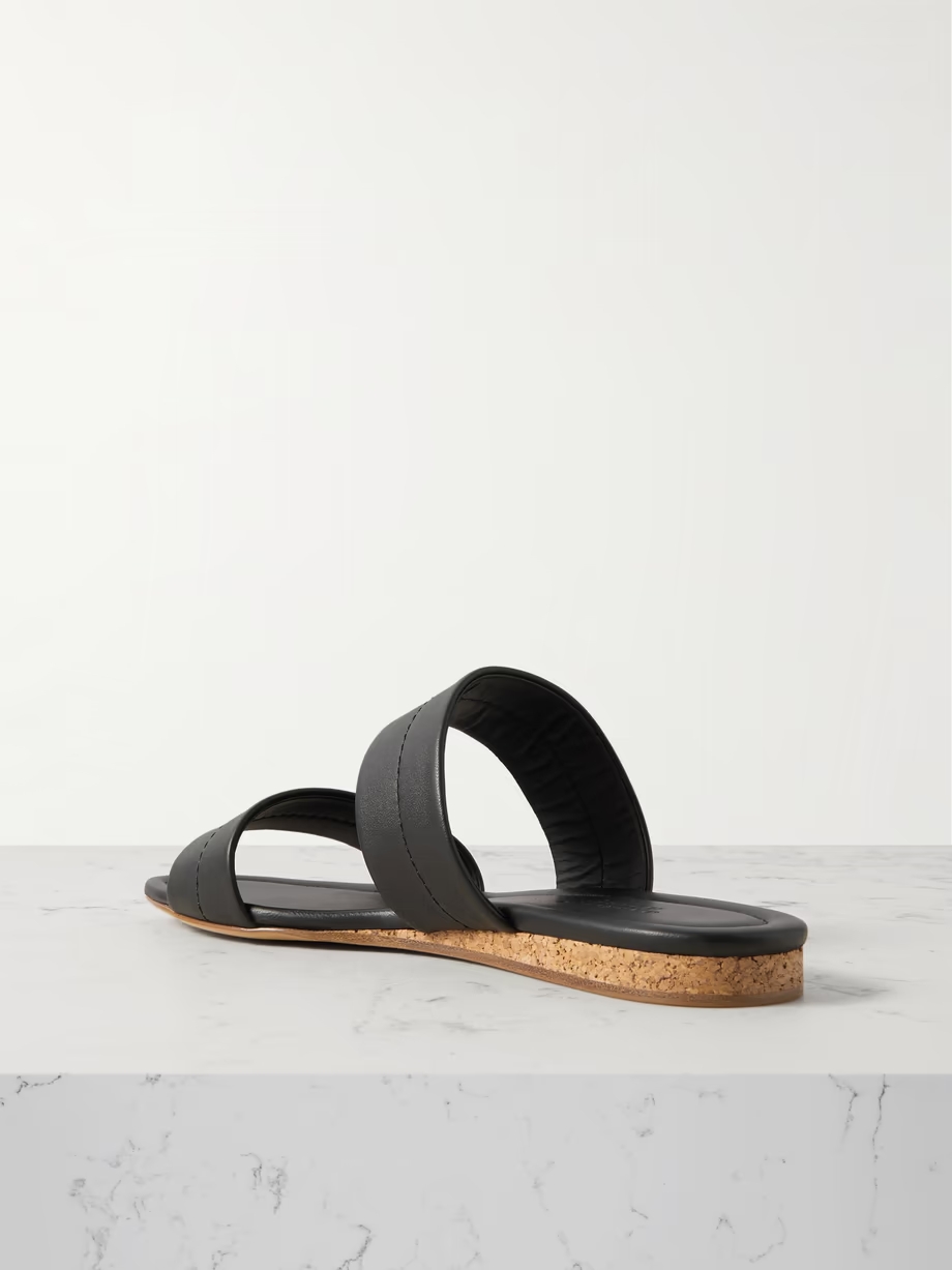 Lora leather slides Lora leather slides