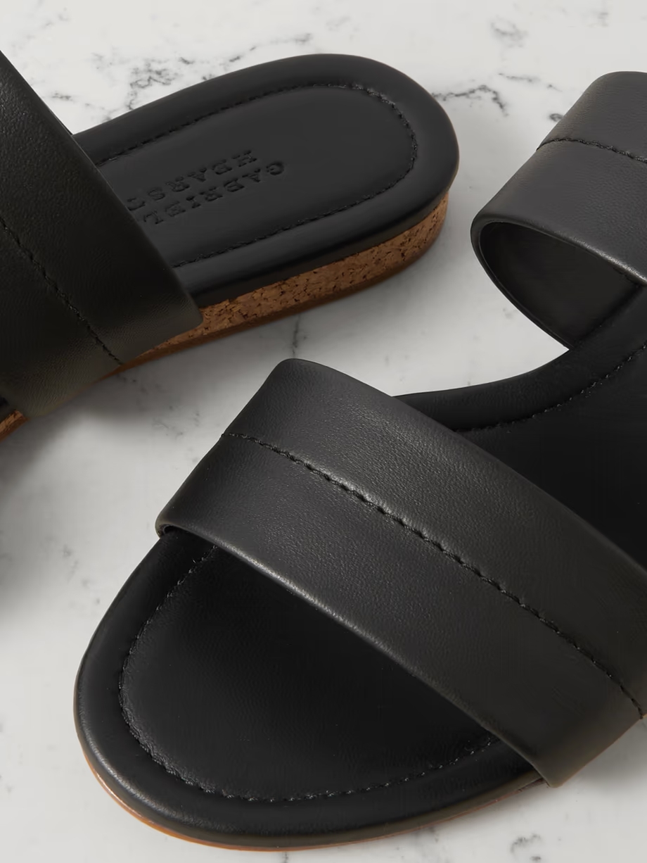 Lora leather slides Lora leather slides