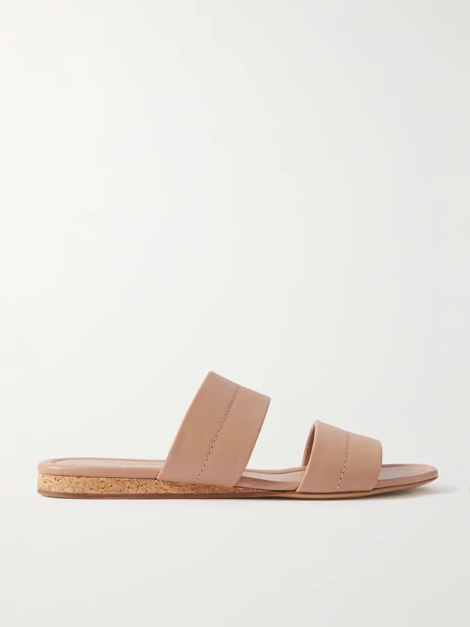 Lora leather slides Lora leather slides