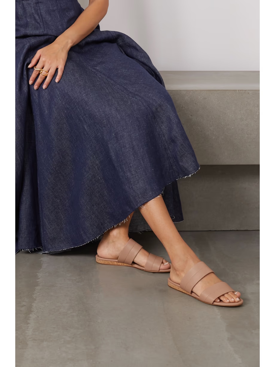 Lora leather slides Lora leather slides