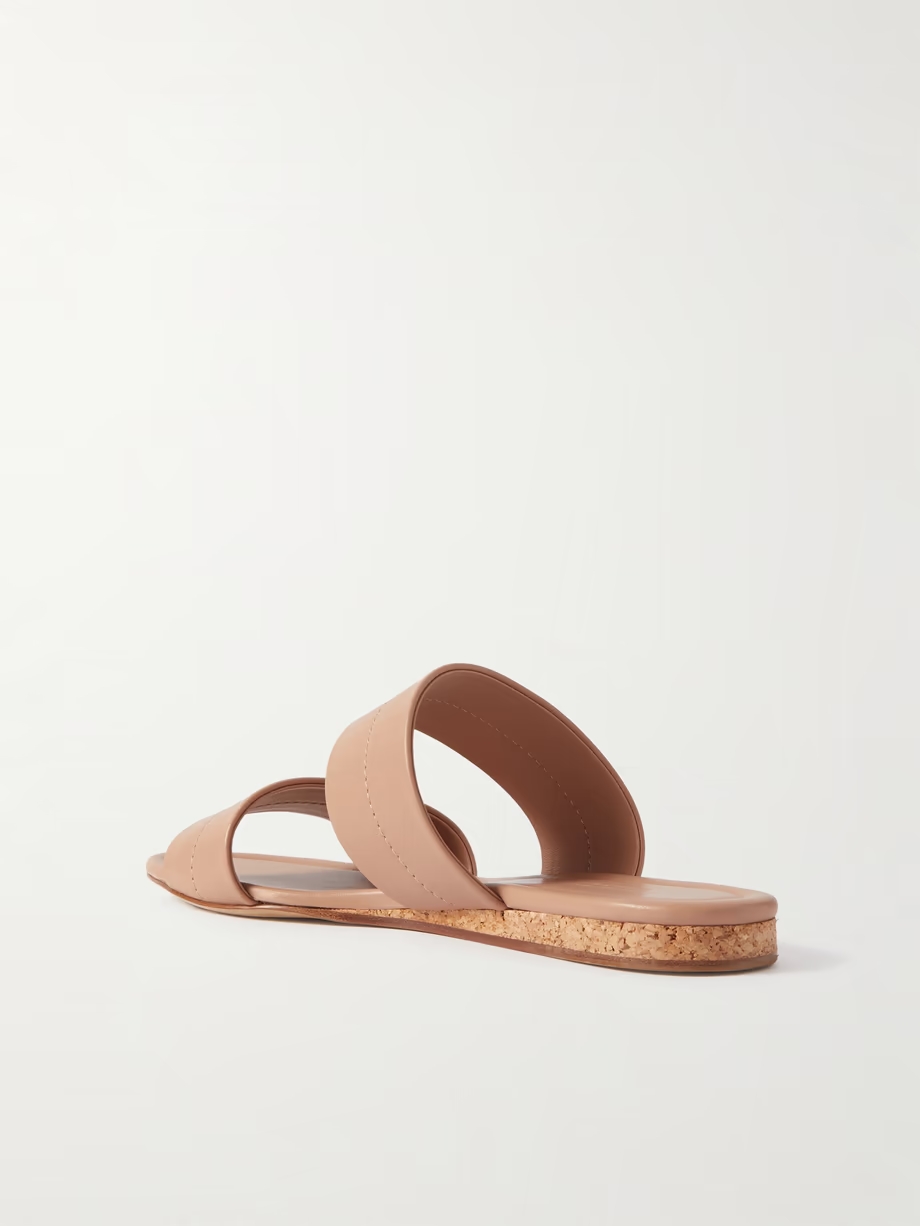 Lora leather slides Lora leather slides