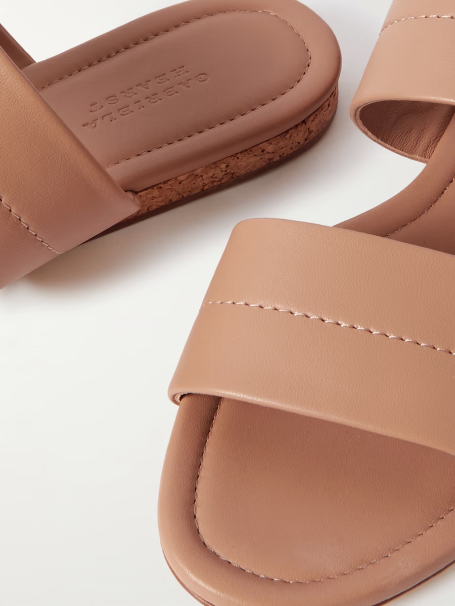 Lora leather slides Lora leather slides