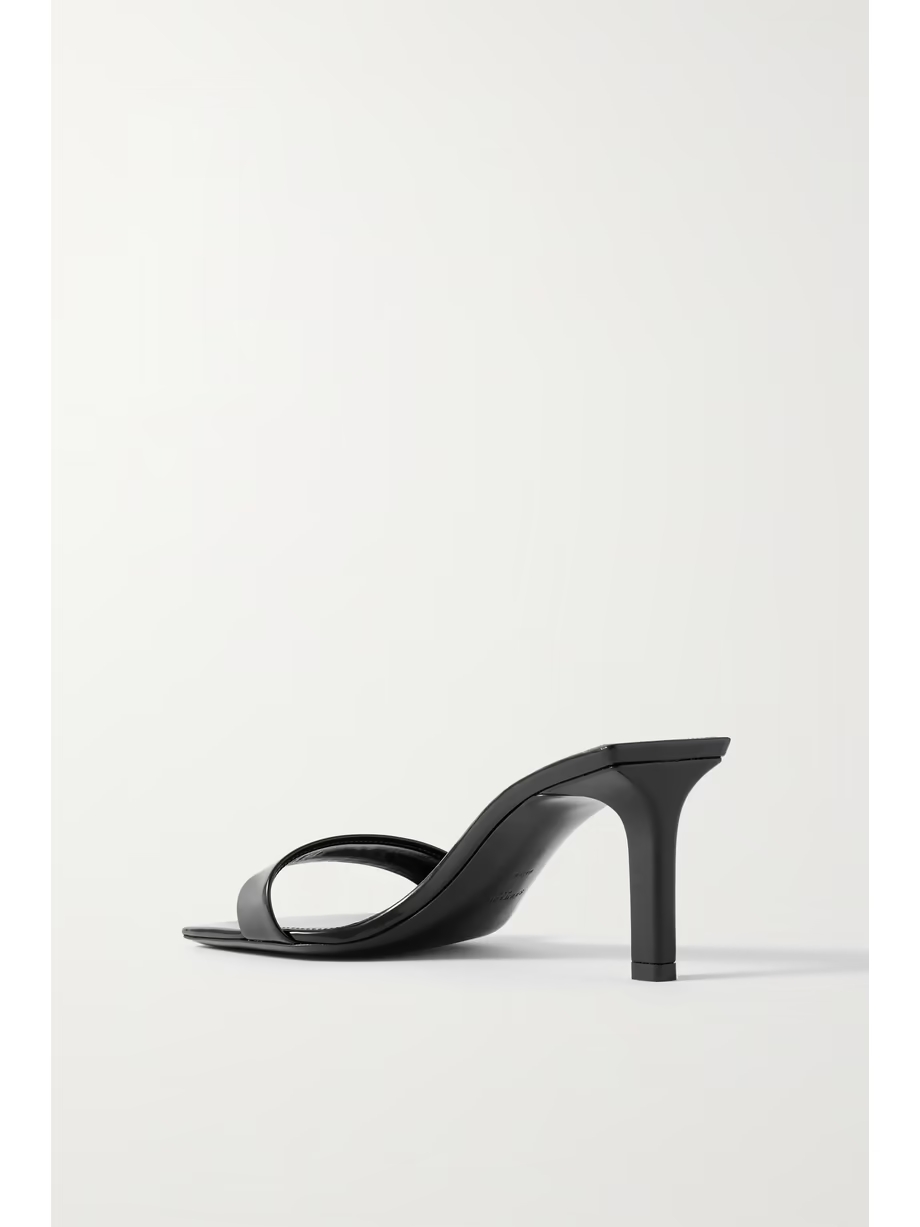 Marilyn glossed-leather mules Marilyn glossed-leather mules