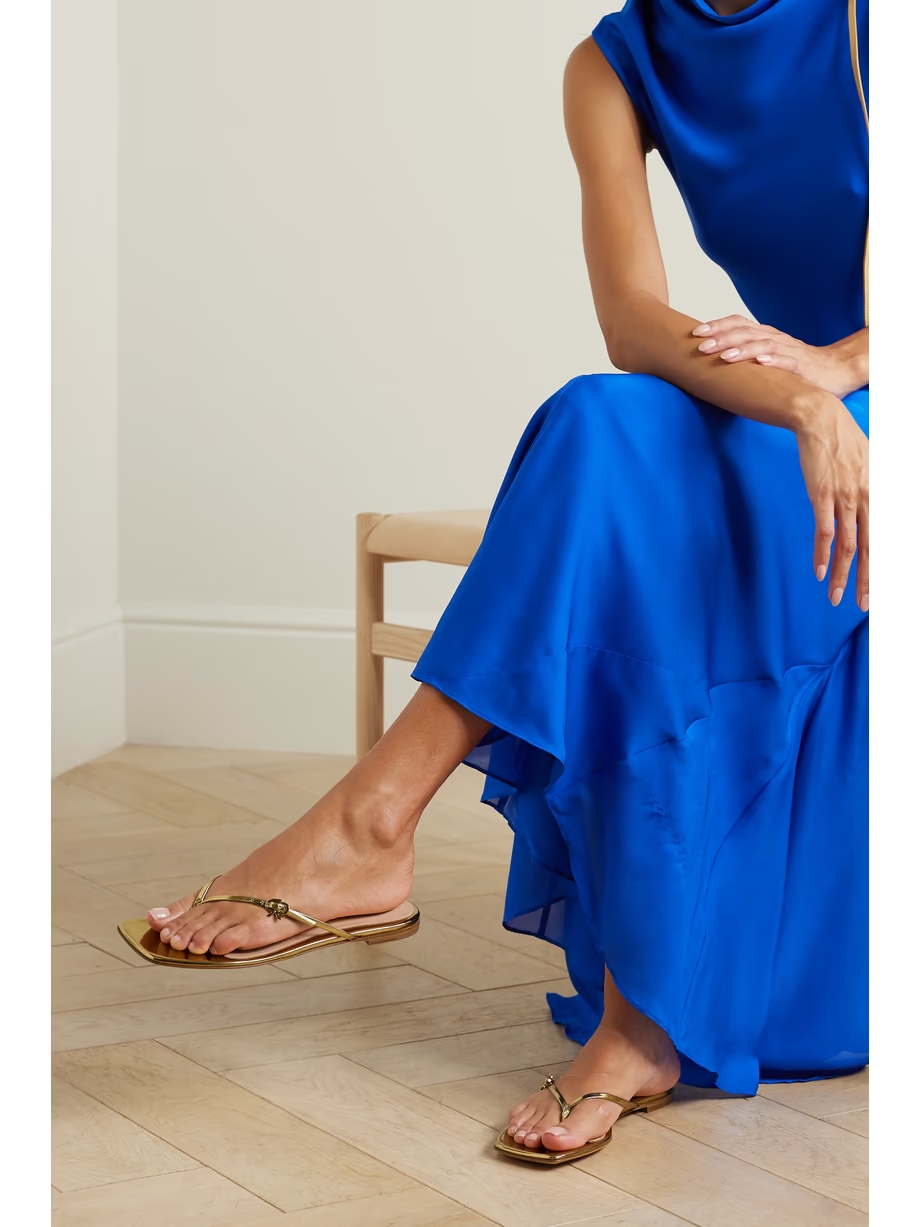 Mirrored-leather sandals Mirrored-leather sandals