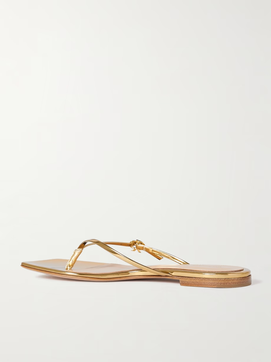 Mirrored-leather sandals Mirrored-leather sandals