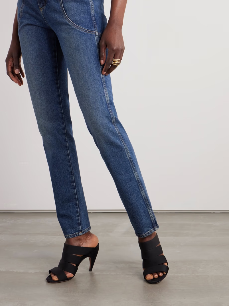 Cutout elastic grosgrain mules Cutout elastic grosgrain mules