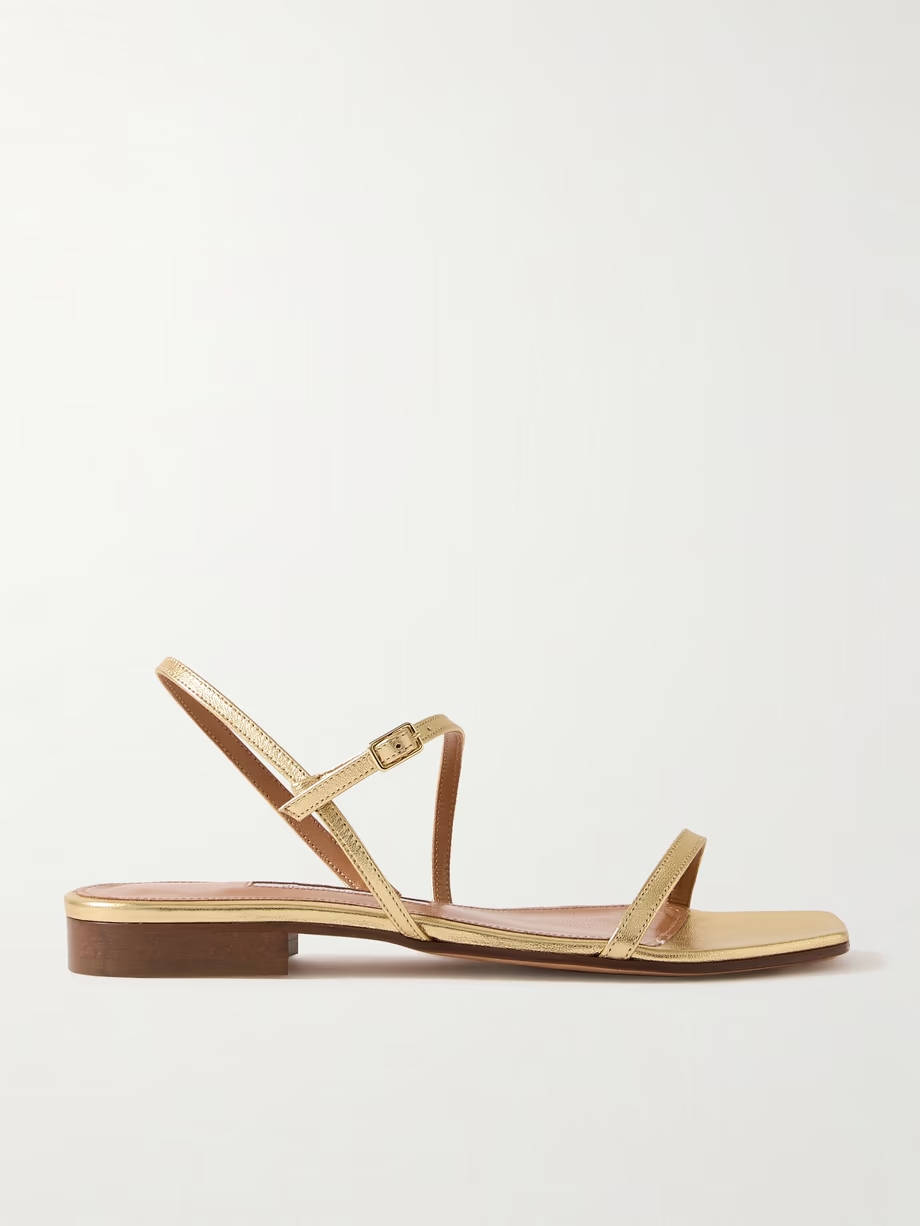 Hope metallic leather sandals Hope metallic leather sandals