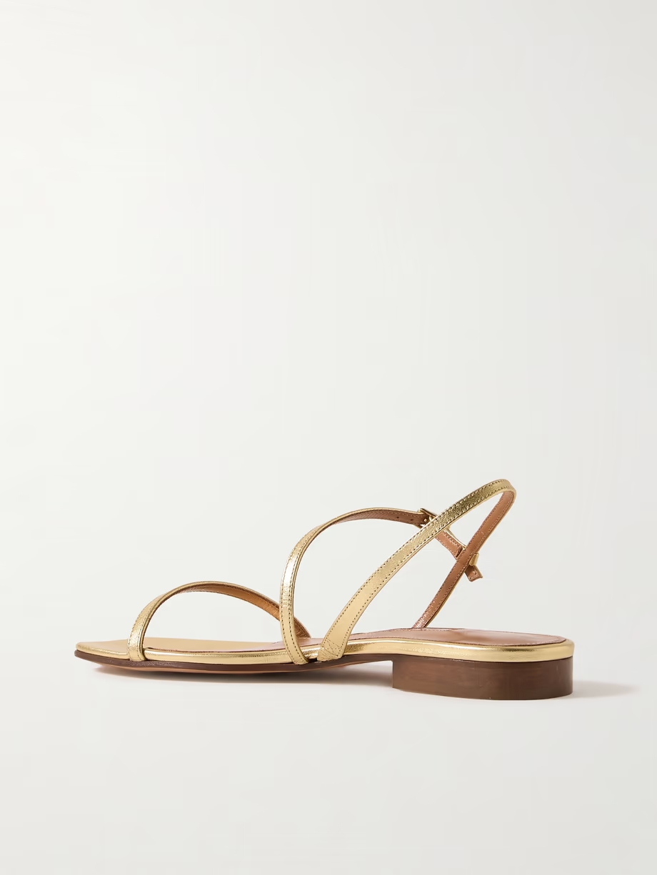 Hope metallic leather sandals Hope metallic leather sandals