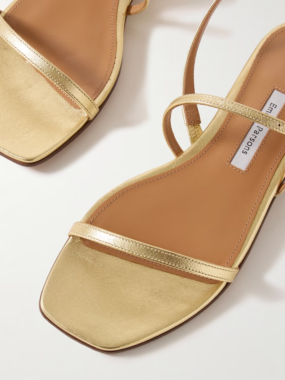 Hope metallic leather sandals Hope metallic leather sandals