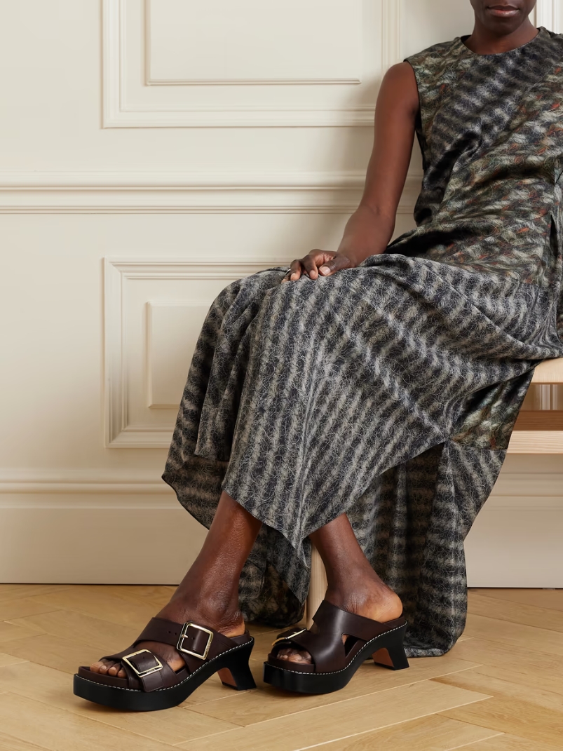 Ease buckled leather mules Ease buckled leather mules