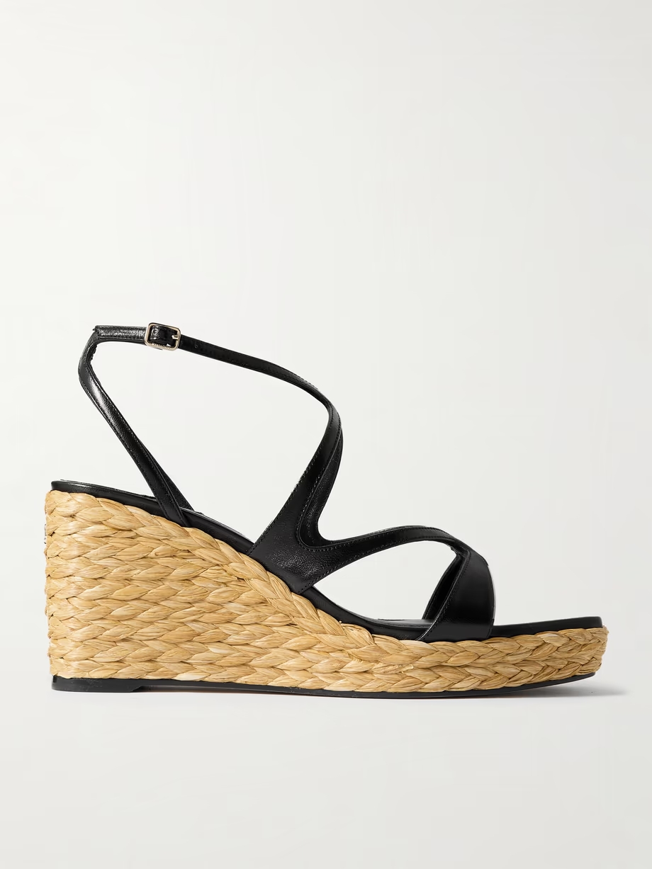 Ayla 85 leather platform espadrilles Ayla 85 leather platform espadrilles
