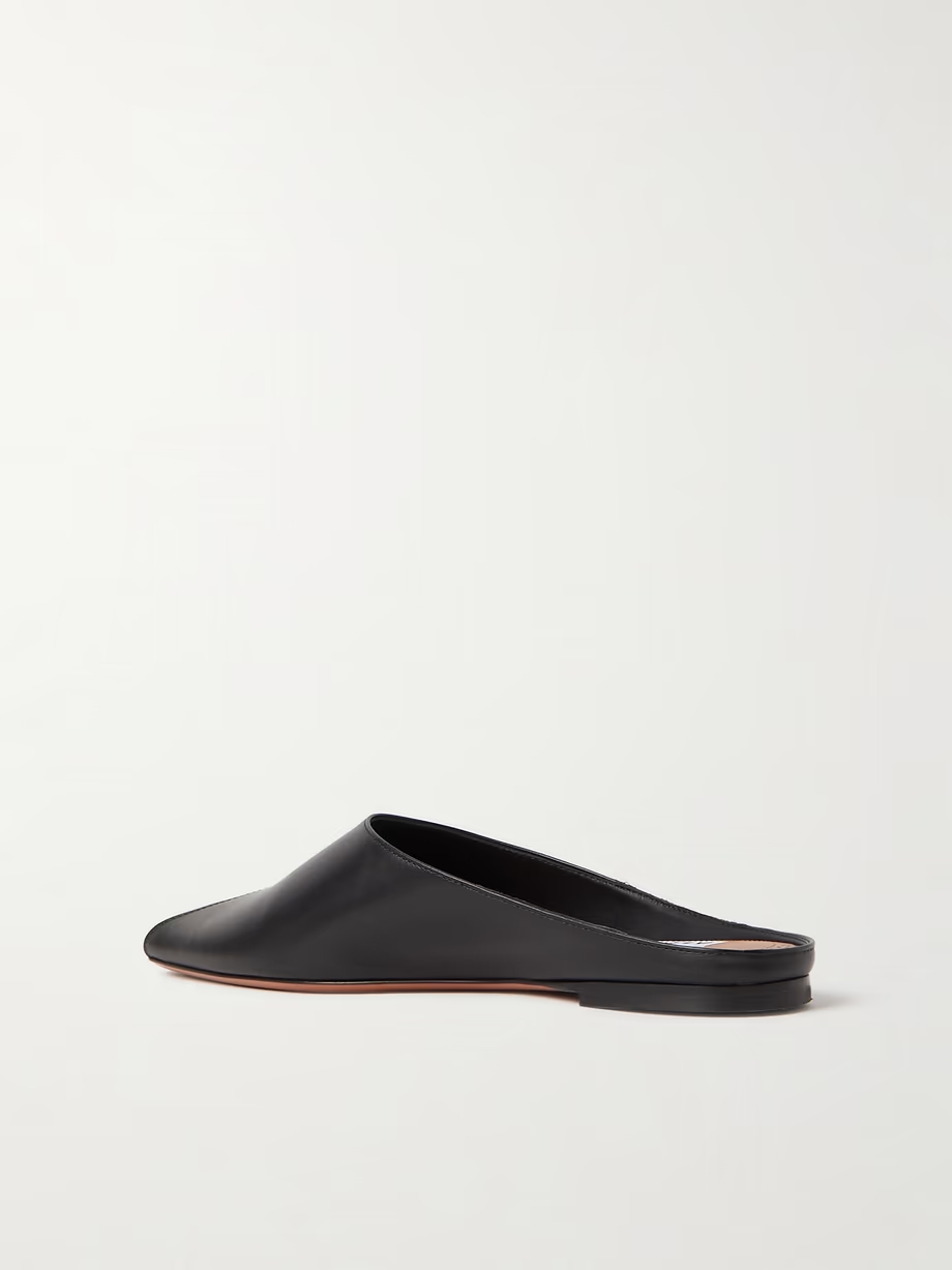 Leather mules Leather mules