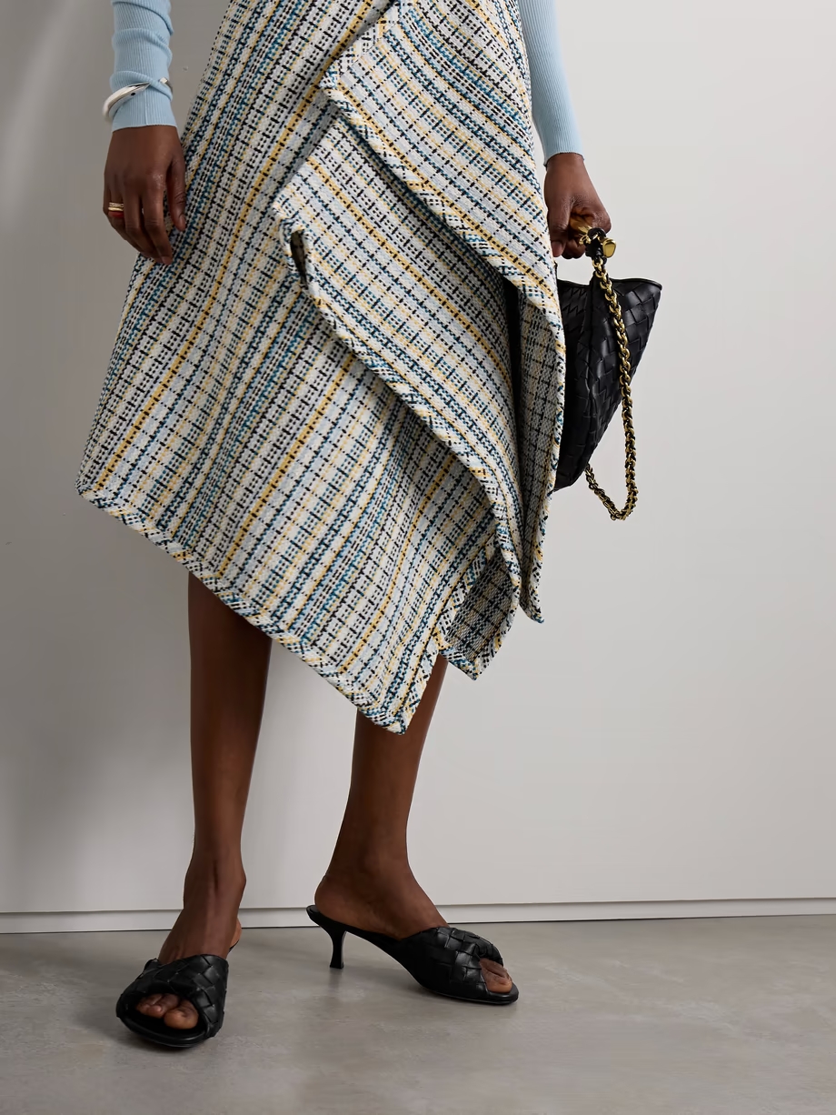 Blink twisted intrecciato leather mules Blink twisted intrecciato leather mules