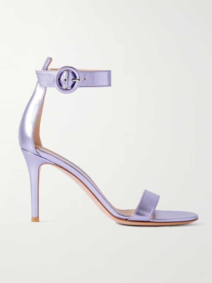 Portofino 85 metallic leather sandals Portofino 85 metallic leather sandals