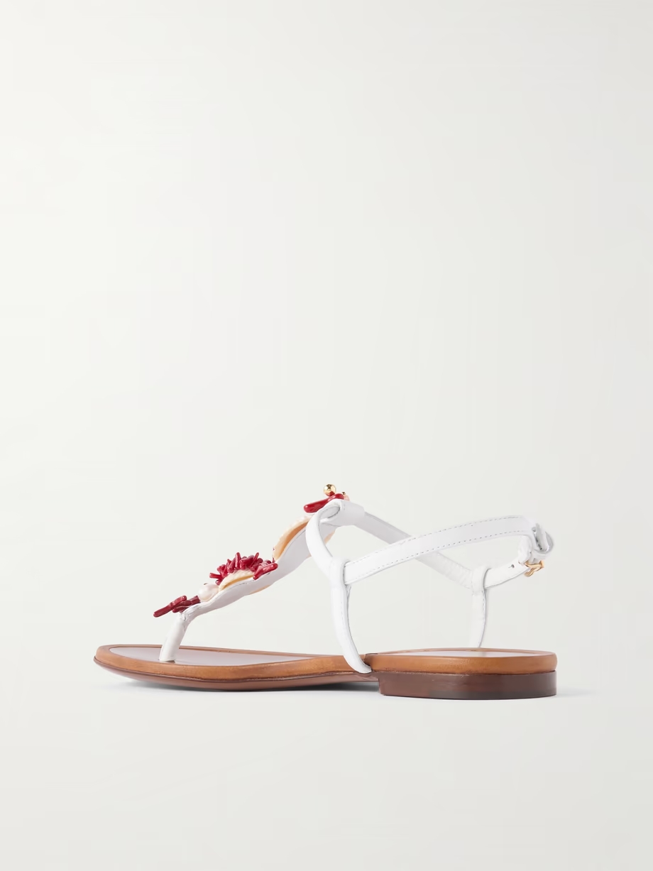 Embellished leather sandals Embellished leather sandals