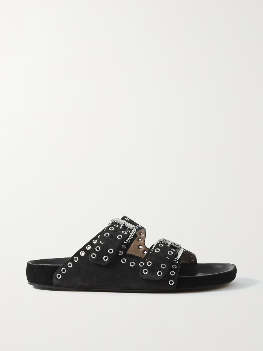 Lennyo studded suede slides Lennyo studded suede slides