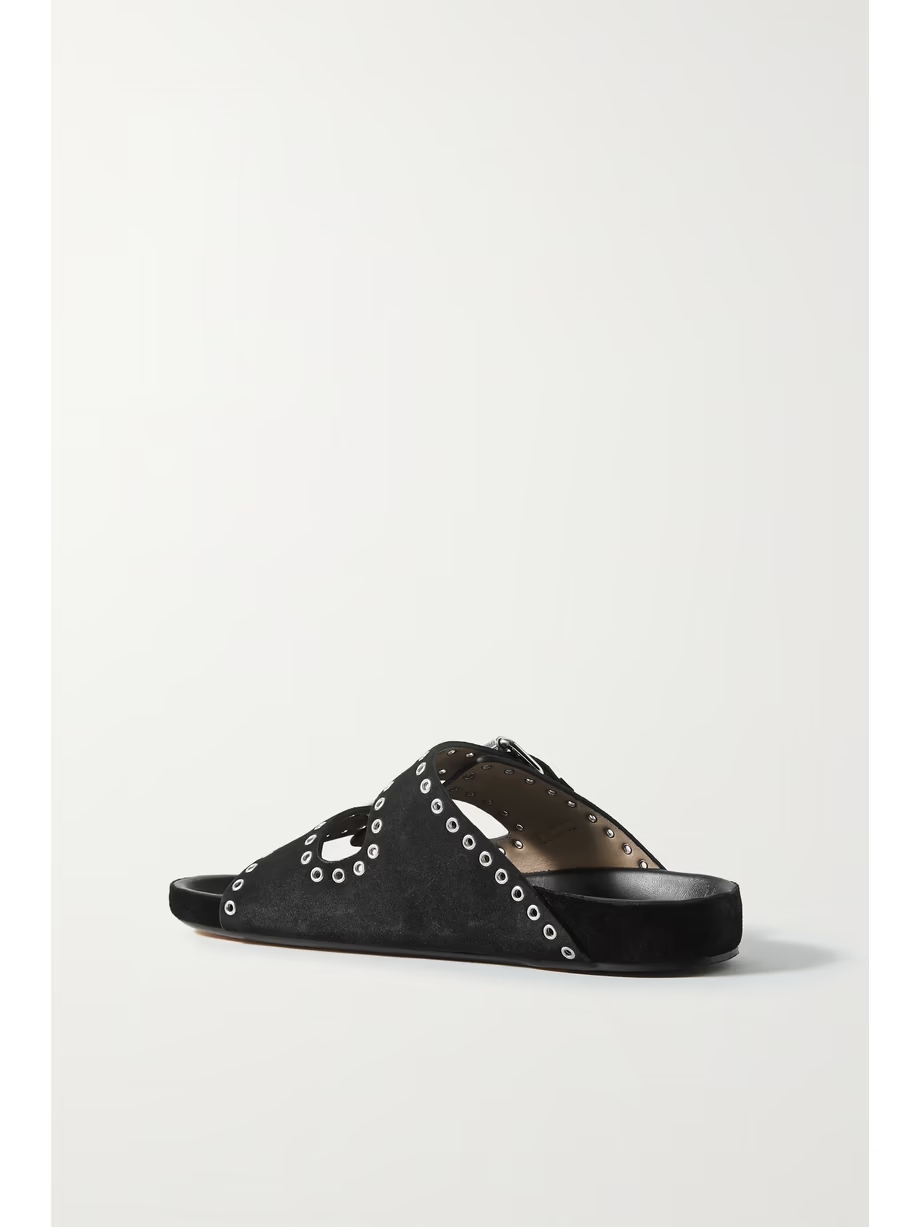 Lennyo studded suede slides Lennyo studded suede slides