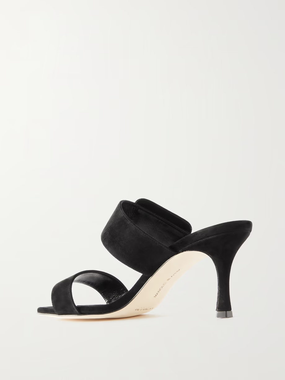 Gable 70 buckled suede mules Gable 70 buckled suede mules