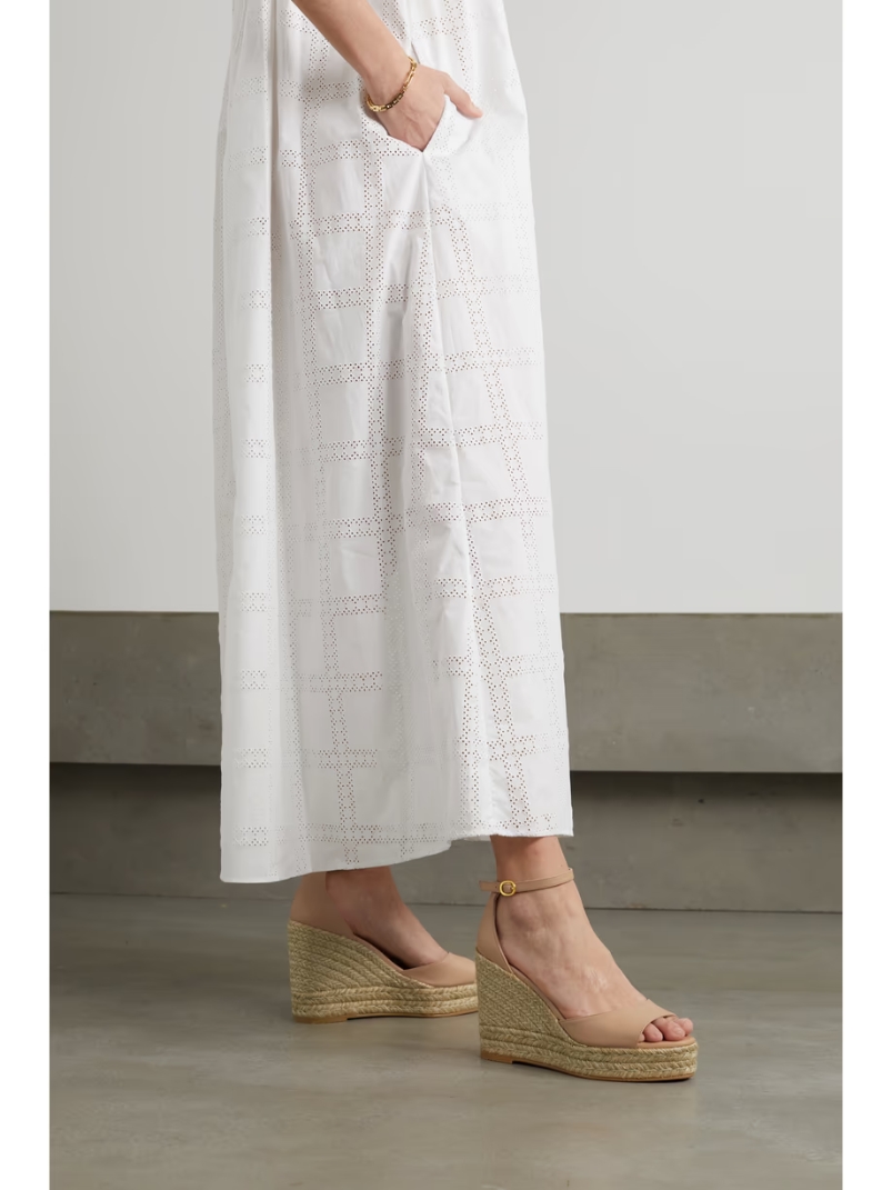 Nudistcurve leather espadrille wedge sandals Nudistcurve leather espadrille wedge sandals