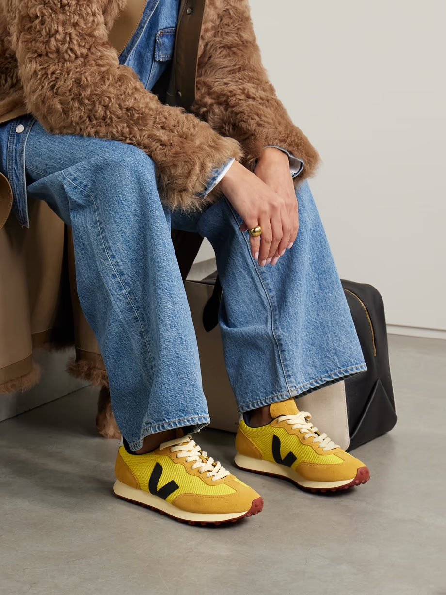 Rio Branco leather-trimmed suede and Alveomesh sneakers Rio Branco leather-trimmed suede and Alveomesh sneakers