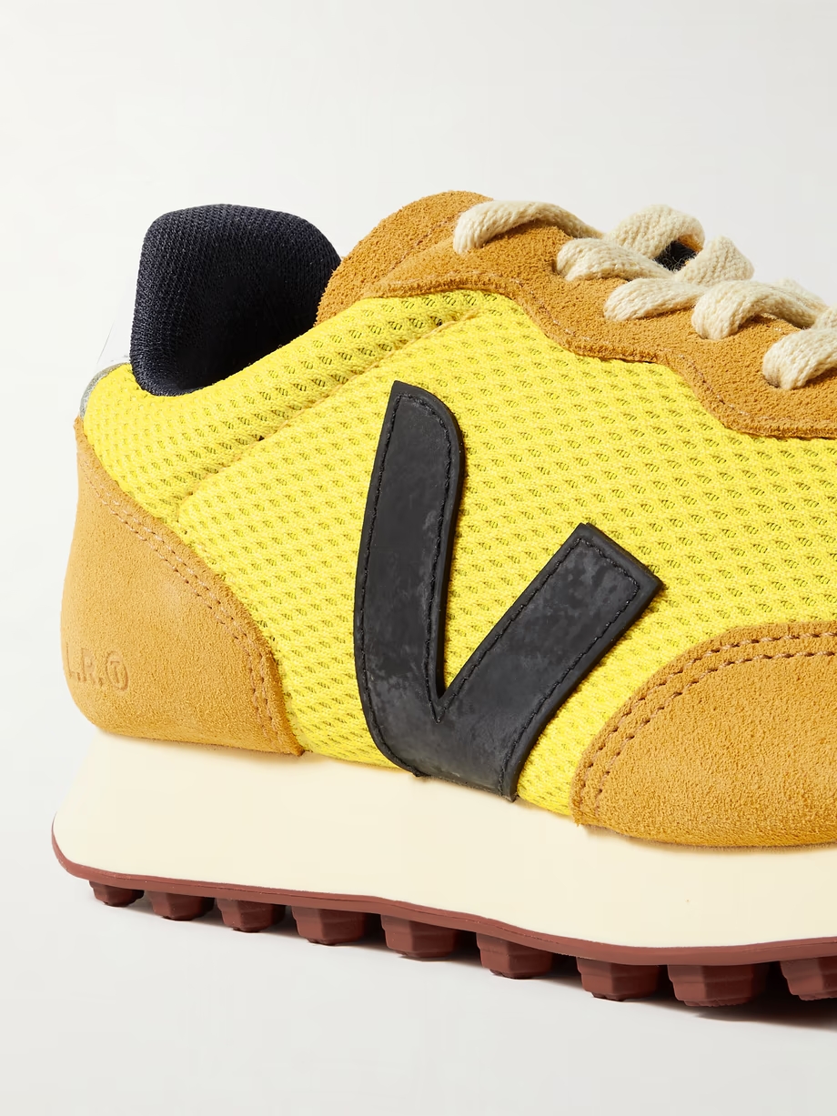 Rio Branco leather-trimmed suede and Alveomesh sneakers Rio Branco leather-trimmed suede and Alveomesh sneakers