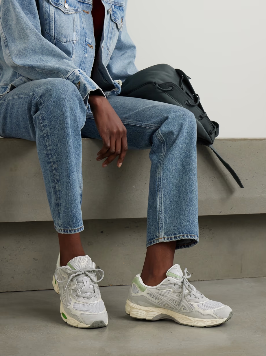 GEL-NYC leather and suede-trimmed mesh sneakers GEL-NYC leather and suede-trimmed mesh sneakers