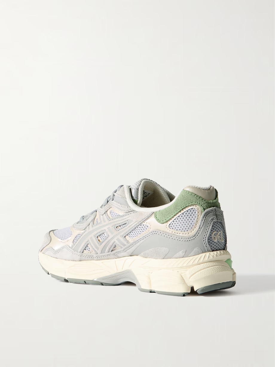 GEL-NYC leather and suede-trimmed mesh sneakers GEL-NYC leather and suede-trimmed mesh sneakers
