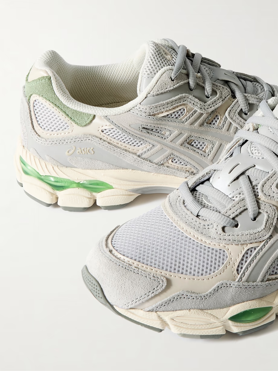 GEL-NYC leather and suede-trimmed mesh sneakers GEL-NYC leather and suede-trimmed mesh sneakers