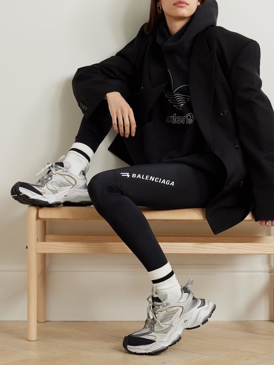 Cargo distressed rubber-trimmed faux suede and mesh sneakers Cargo distressed rubber-trimmed faux suede and mesh sneakers