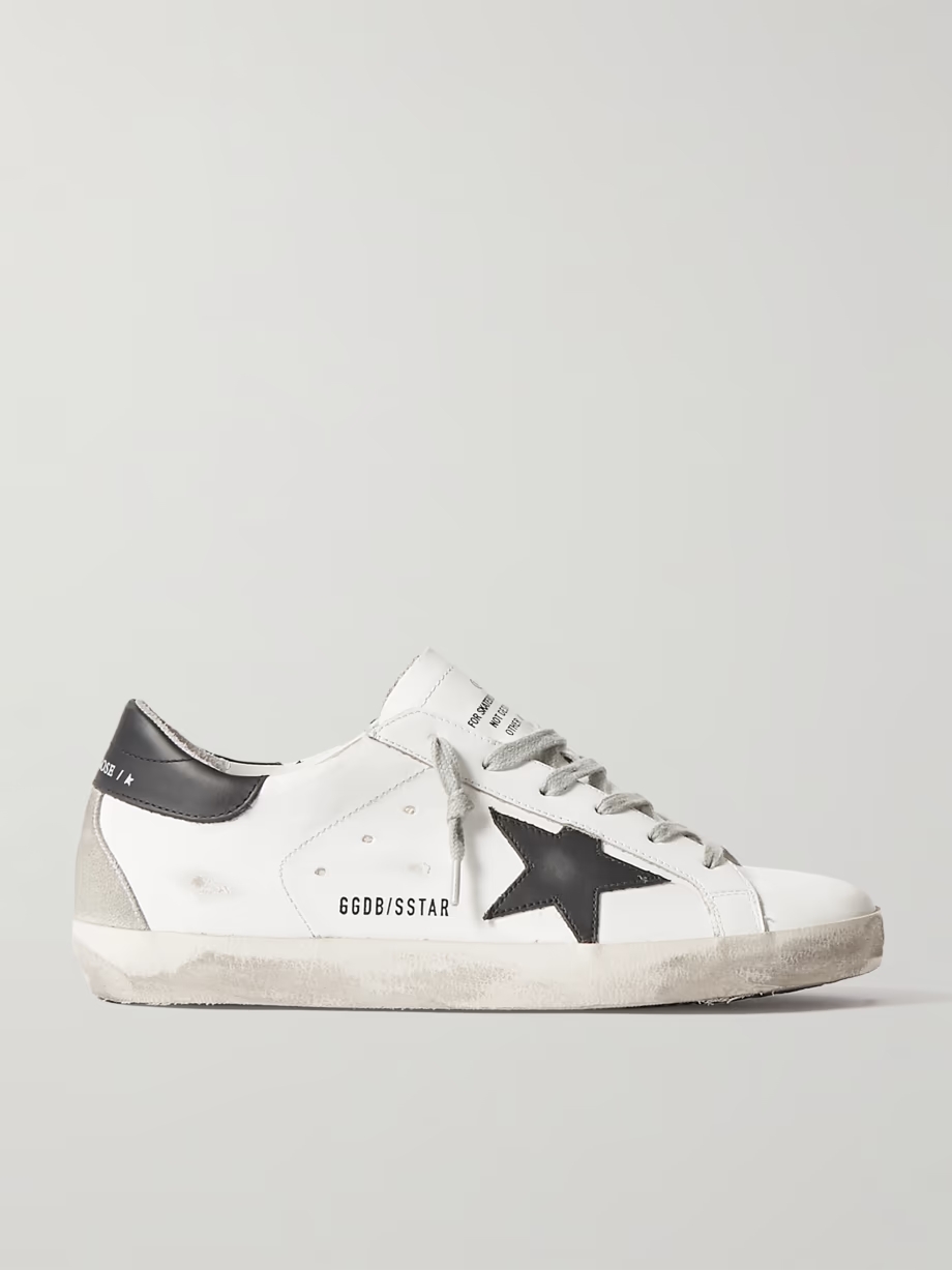 Superstar distressed leather sneakers Superstar distressed leather sneakers