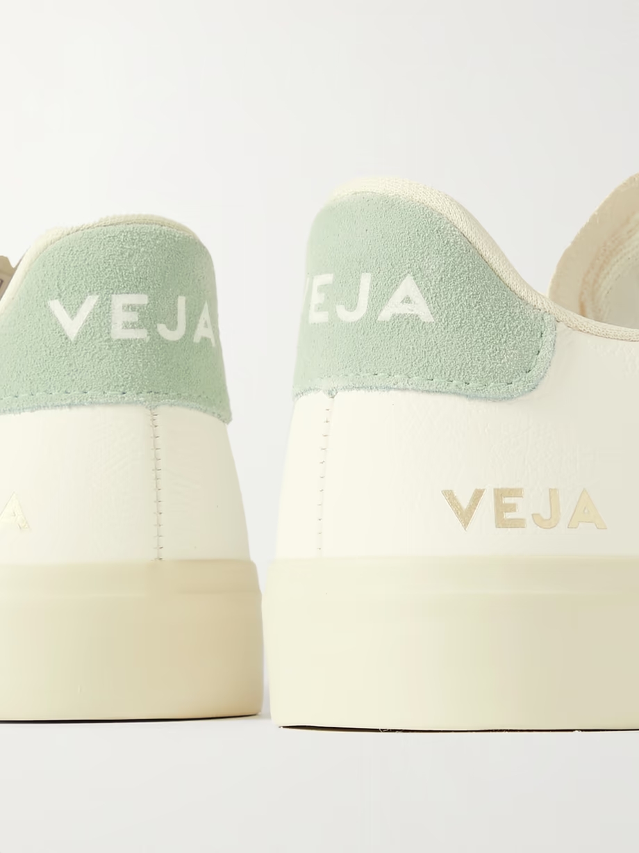 + NET SUSTAIN Campo suede-trimmed leather sneakers + NET SUSTAIN Campo suede-trimmed leather sneakers