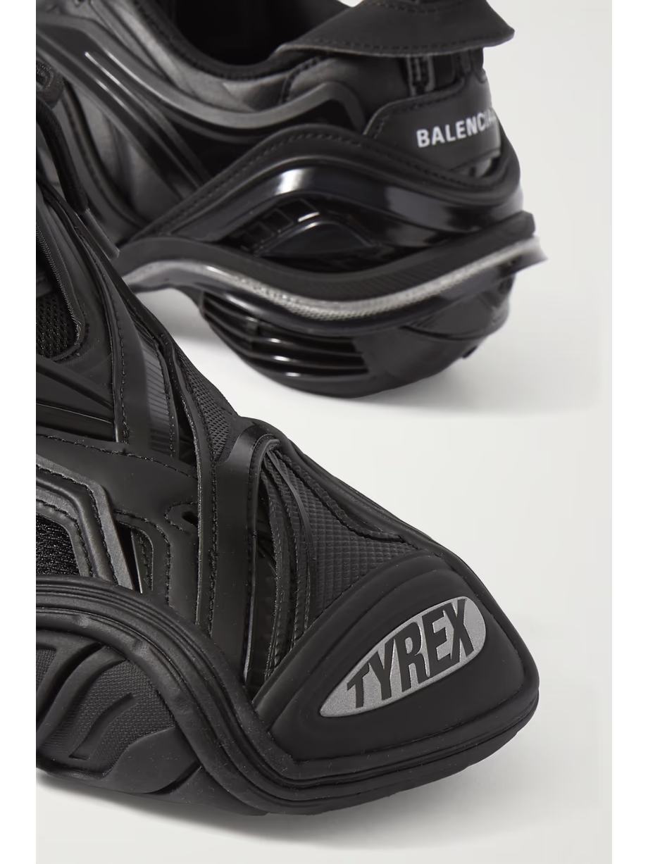 Tyrex logo-print rubber, mesh and faux leather sneakers Tyrex logo-print rubber, mesh and faux leather sneakers