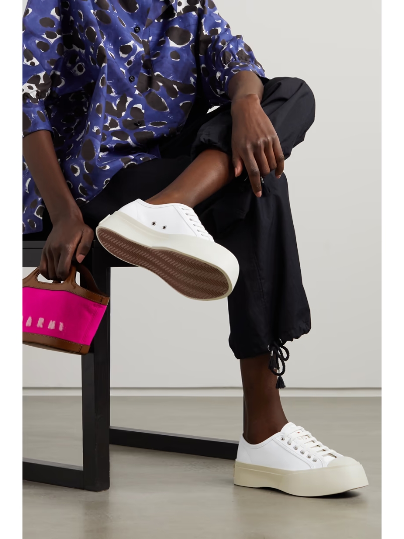 Pablo leather platform sneakers Pablo leather platform sneakers