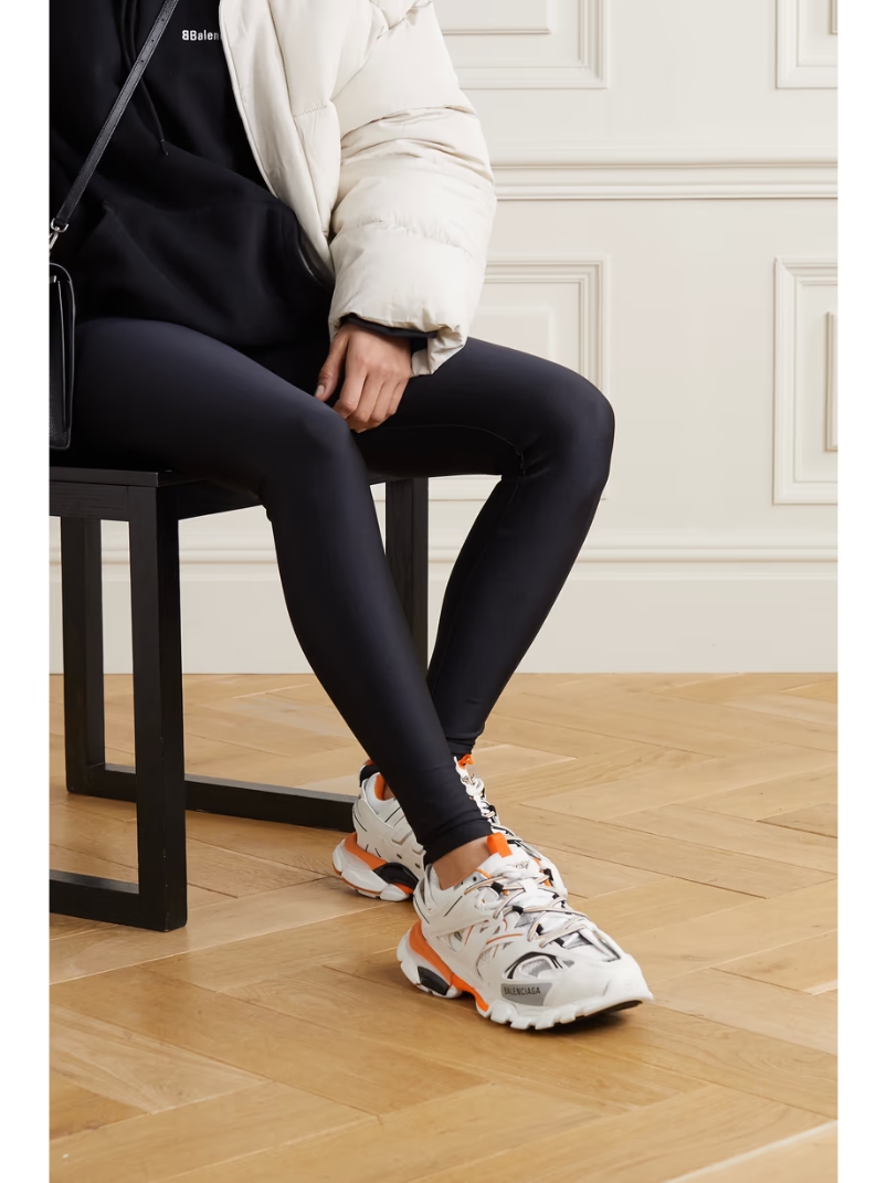 Track logo-detailed mesh and rubber sneakers Track logo-detailed mesh and rubber sneakers