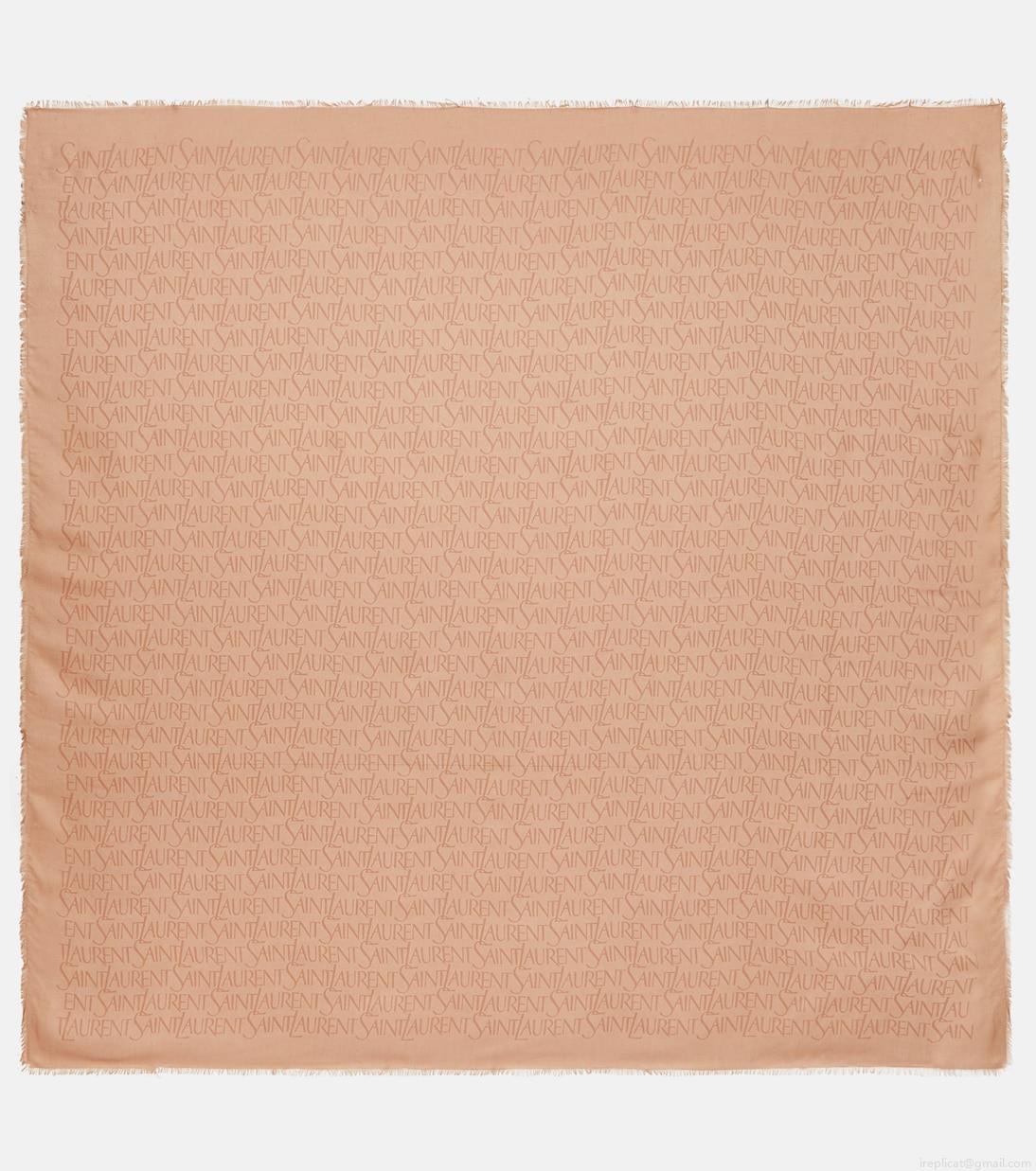 Saint LaurentPrinted modal and cashmere scarf Saint LaurentPrinted modal and cashmere scarf