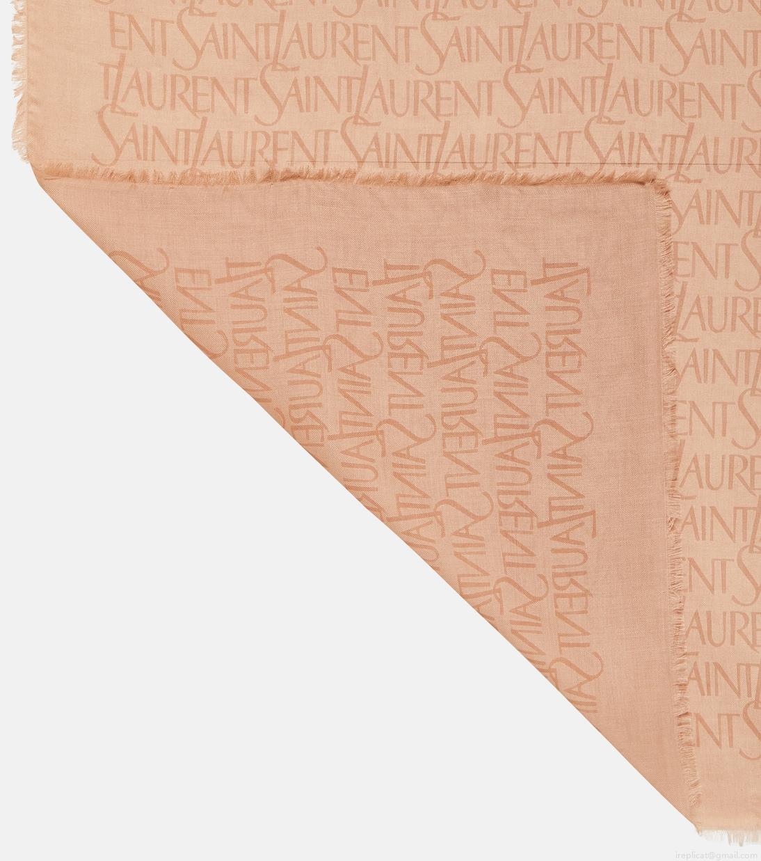 Saint LaurentPrinted modal and cashmere scarf Saint LaurentPrinted modal and cashmere scarf