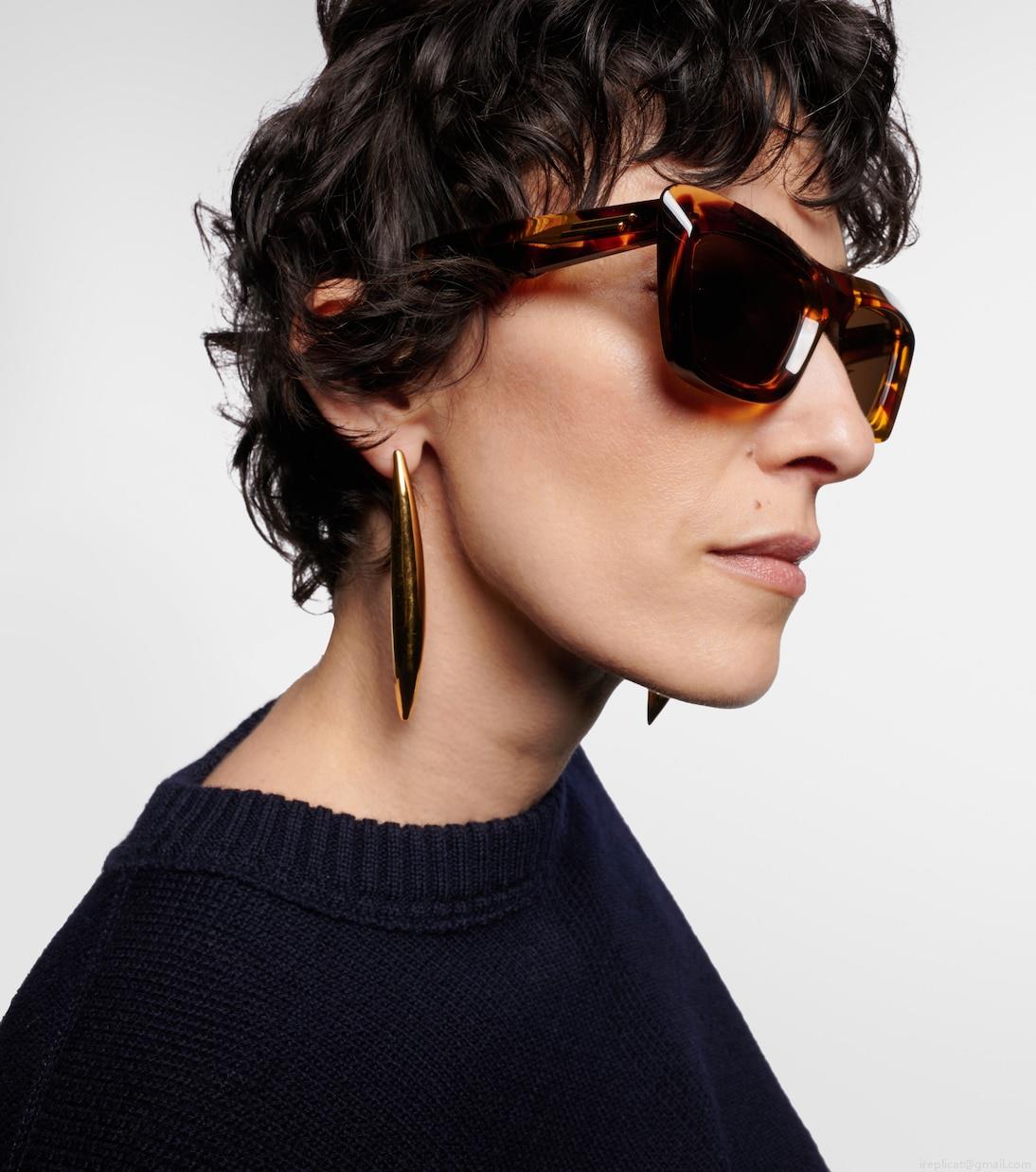 Bottega VenetaScoop rectangular sunglasses